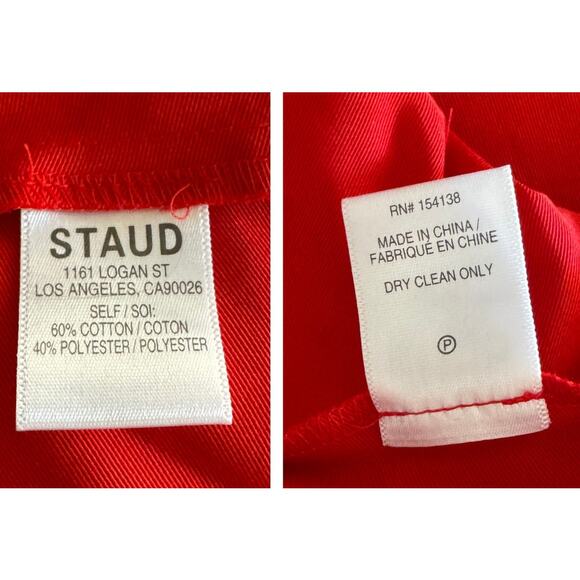 STAUD Ilana Back Bow Maxi Dress Size XS - Picture 11 of 13